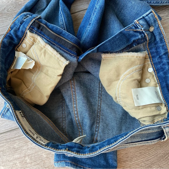 Rag and Bone Blue Nina High-Rise Skinny Jeans Exmoor - Picture 12 of 14